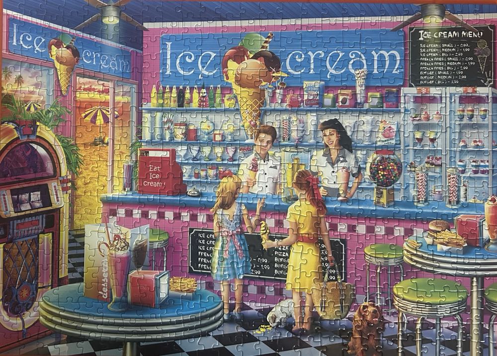 0171 Masterpieces: Annie’s Ice Cream Parlor - Masterpieces Inc puzzle collectible [Barcode 705988502989] - Main Image 3