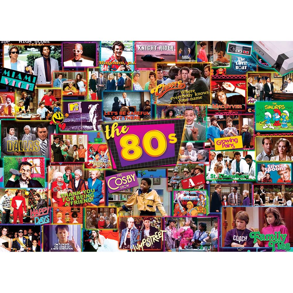 TV Time: the 80s - Master Pieces puzzle collectible [Barcode 705988721571] - Main Image 2
