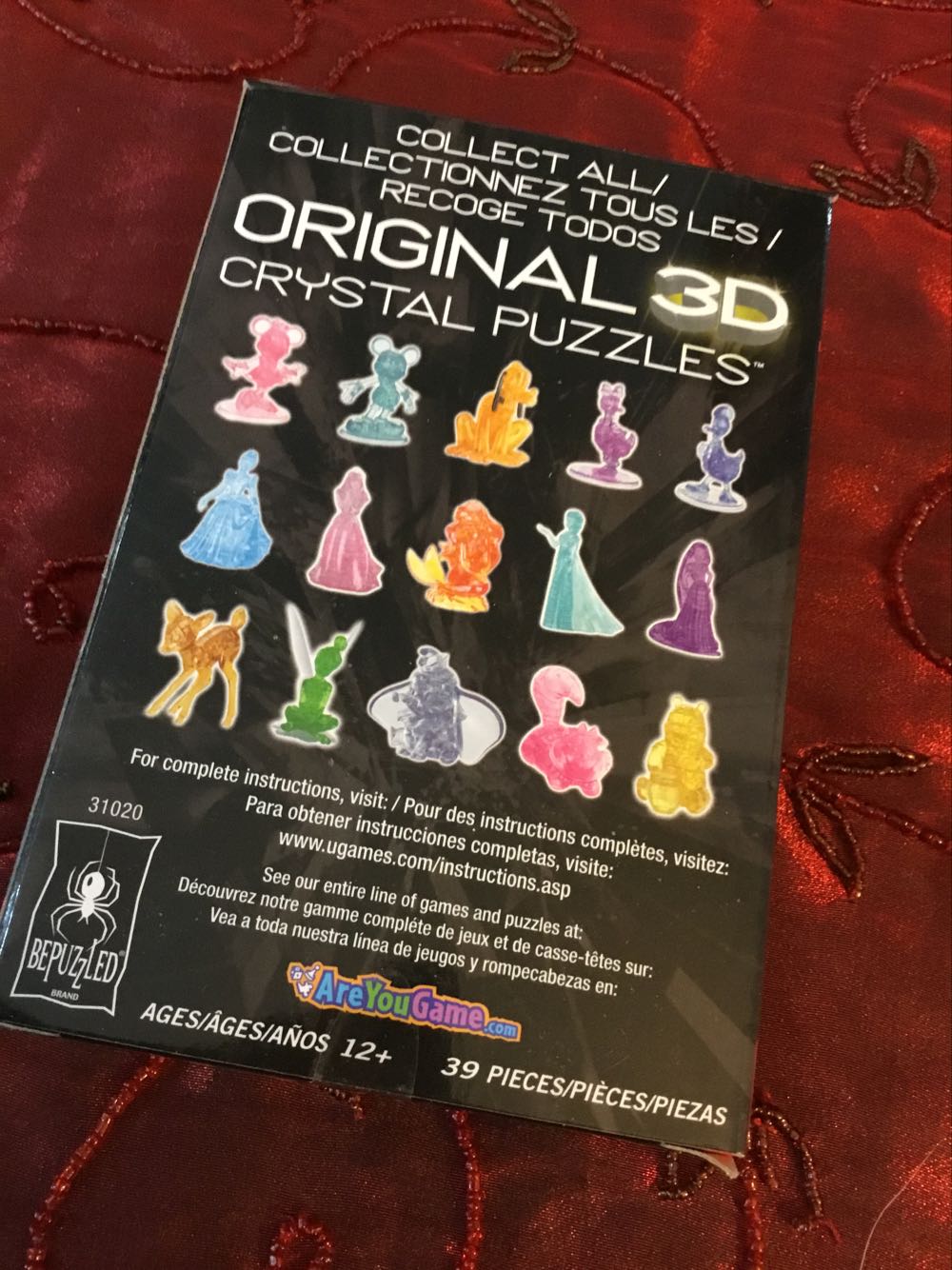 3D Minnie Mouse (Red) - Bepuzzled puzzle collectible [Barcode 023332310203] - Main Image 2