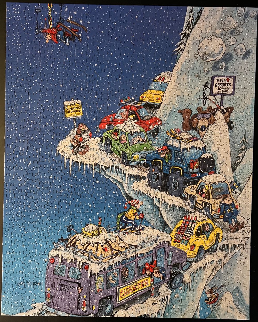 Ski Fever!  - Springbok puzzle collectible - Main Image 2