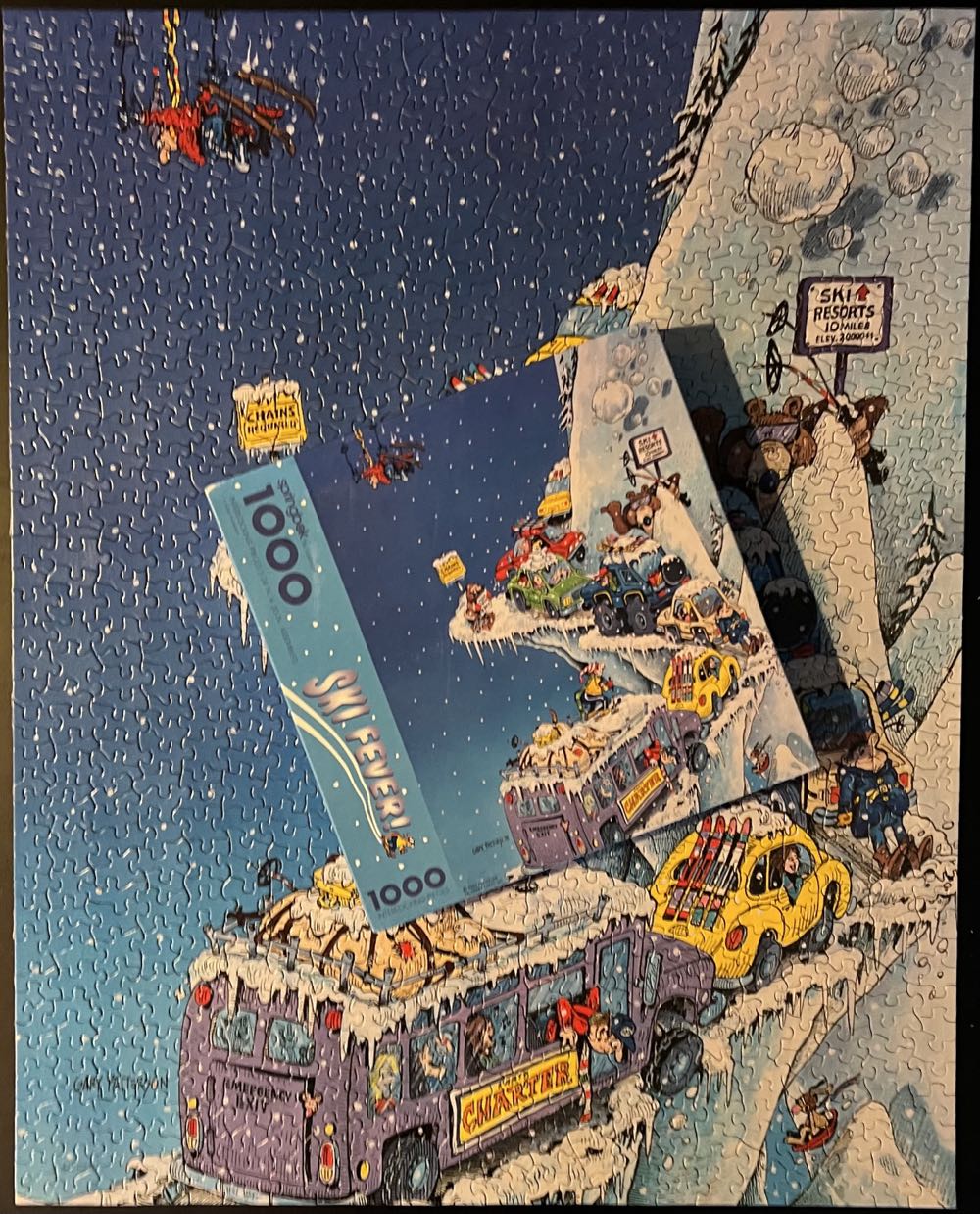 Ski Fever!  - Springbok puzzle collectible - Main Image 4