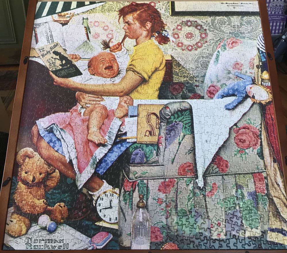 The Babysitter - Masterpieces 🇺🇸 puzzle collectible [Barcode 705988715099] - Main Image 2