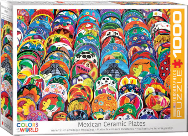 Mexican Ceramic Plates - Eurographics puzzle collectible [Barcode 628136654210] - Main Image 2