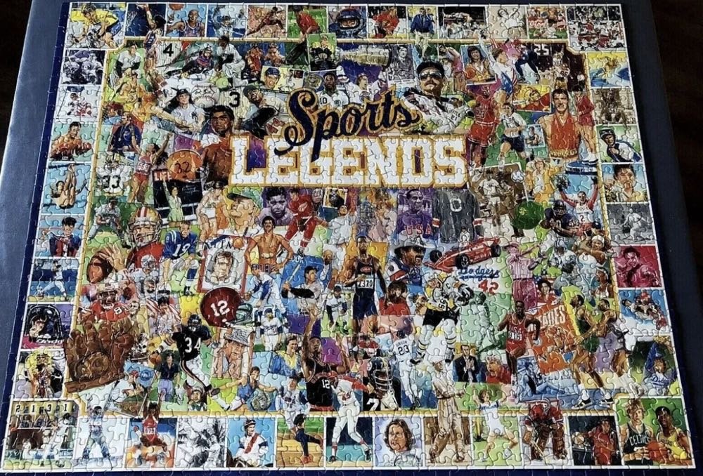 Sports Legends - White Mountain Puzzles puzzle collectible [Barcode 724819253234] - Main Image 2