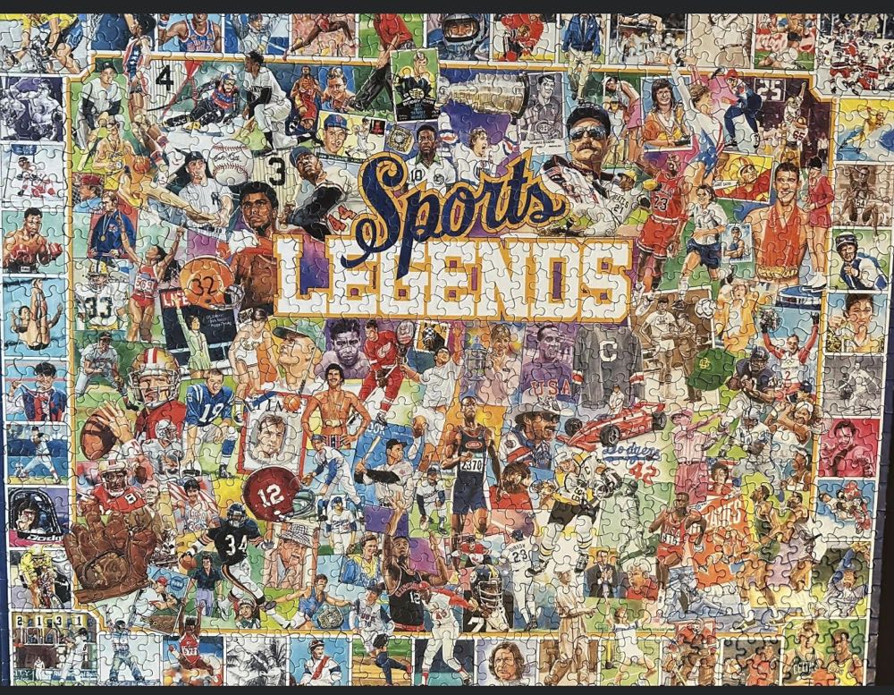 Sports Legends - White Mountain Puzzles puzzle collectible [Barcode 724819253234] - Main Image 3