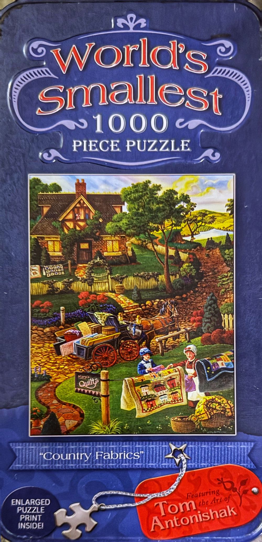 Country Fabrics - MasterPieces puzzle collectible [Barcode 705988710018] - Main Image 2