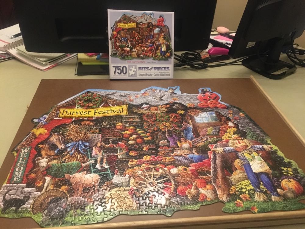 Fall Harvest Barn - NFT - Bits And Pieces puzzle collectible [Barcode 192949033918] - Main Image 2