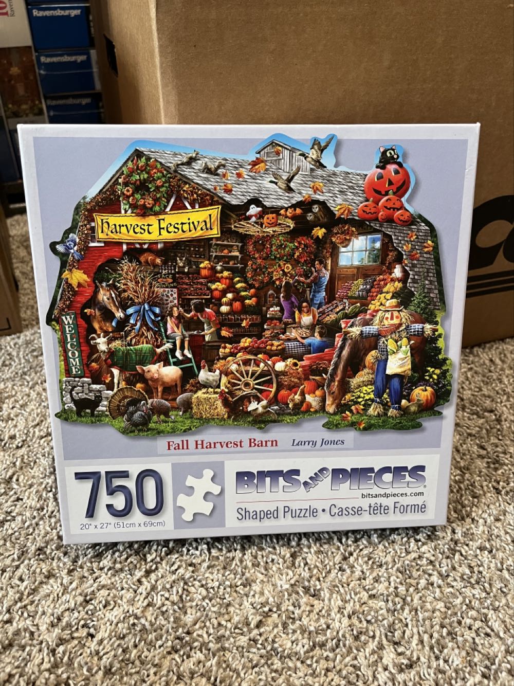 Fall Harvest Barn - NFT - Bits And Pieces puzzle collectible [Barcode 192949033918] - Main Image 3