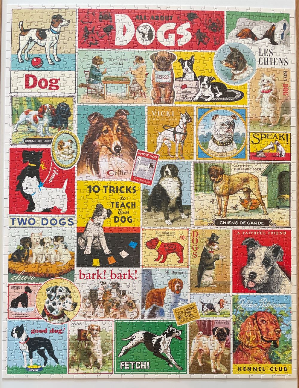 Dogs - Cavallini puzzle collectible [Barcode 9781635448894] - Main Image 3