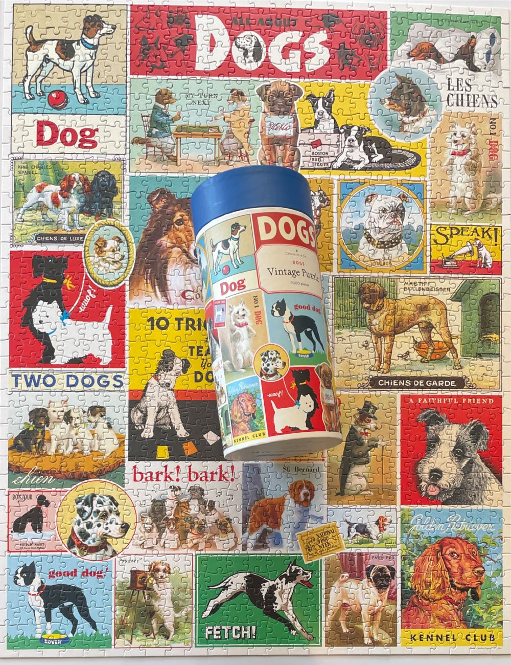 Dogs - Cavallini puzzle collectible [Barcode 9781635448894] - Main Image 4
