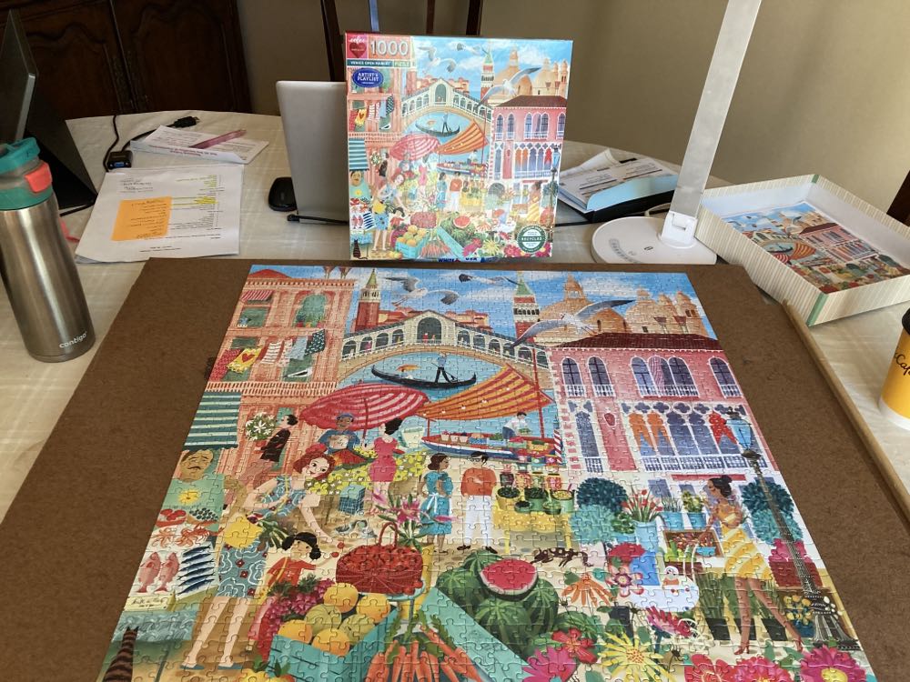 Venice Open Market - eeBoo Piece & Love puzzle collectible [Barcode 689196511080] - Main Image 3