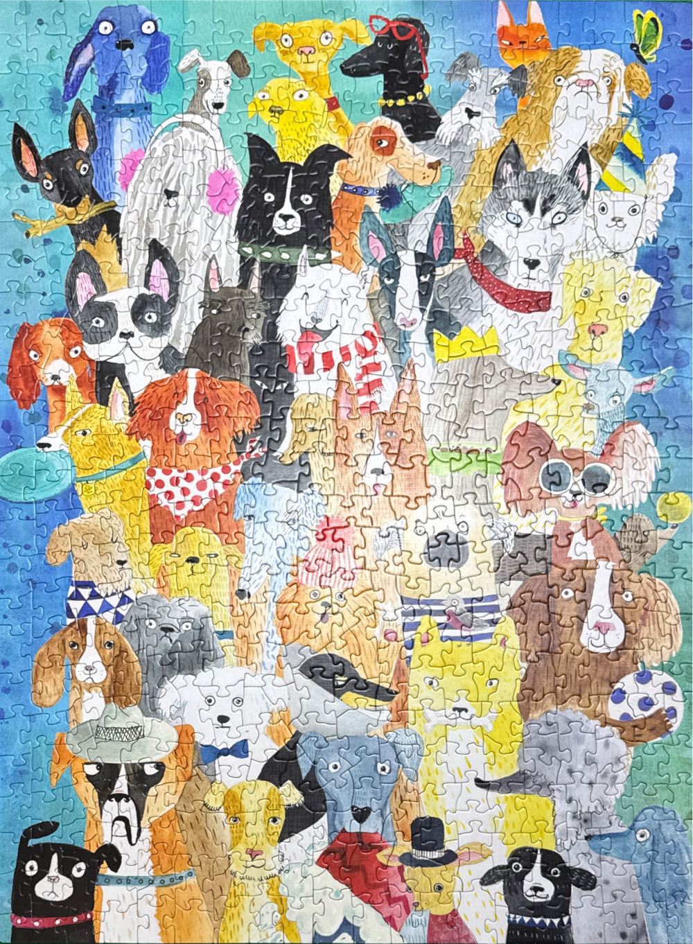 Colorful Canines - PuzzleTwist puzzle collectible [Barcode 614399101370] - Main Image 2