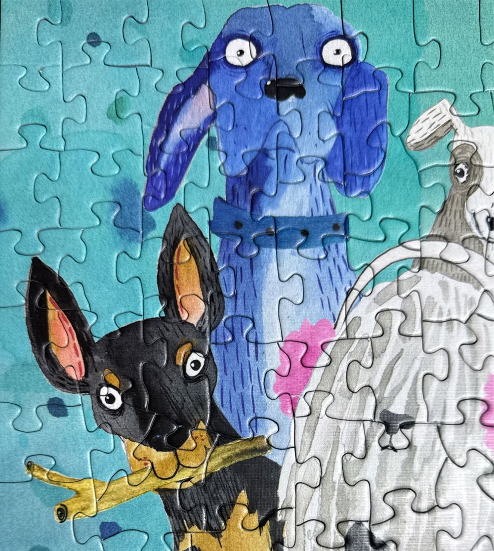 Colorful Canines - PuzzleTwist puzzle collectible [Barcode 614399101370] - Main Image 3