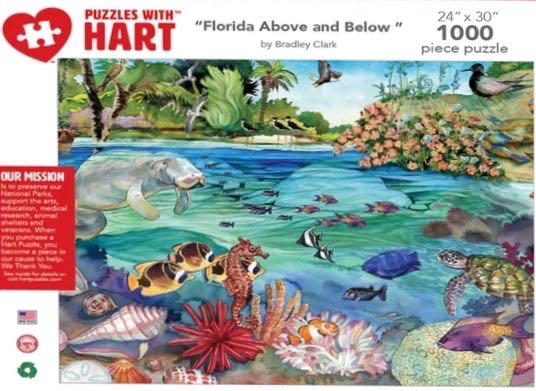 Florida Above and Below - Hart Puzzles puzzle collectible [Barcode 704846704893] - Main Image 2