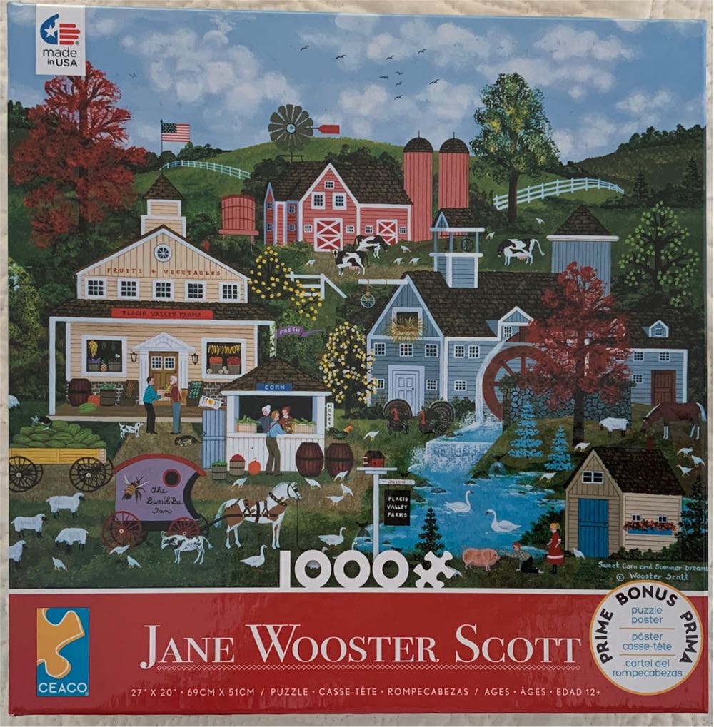 Sweet Corn And Summer Dreams -  Ceaco puzzle collectible [Barcode 021081331142] - Main Image 2