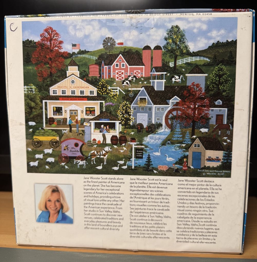 Sweet Corn And Summer Dreams -  Ceaco puzzle collectible [Barcode 021081331142] - Main Image 3