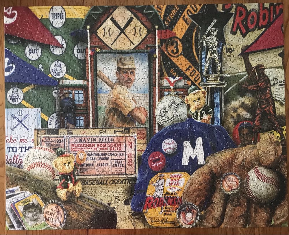 Vintage Baseball - Springbok 🇺🇸 puzzle collectible [Barcode 091683107865] - Main Image 2