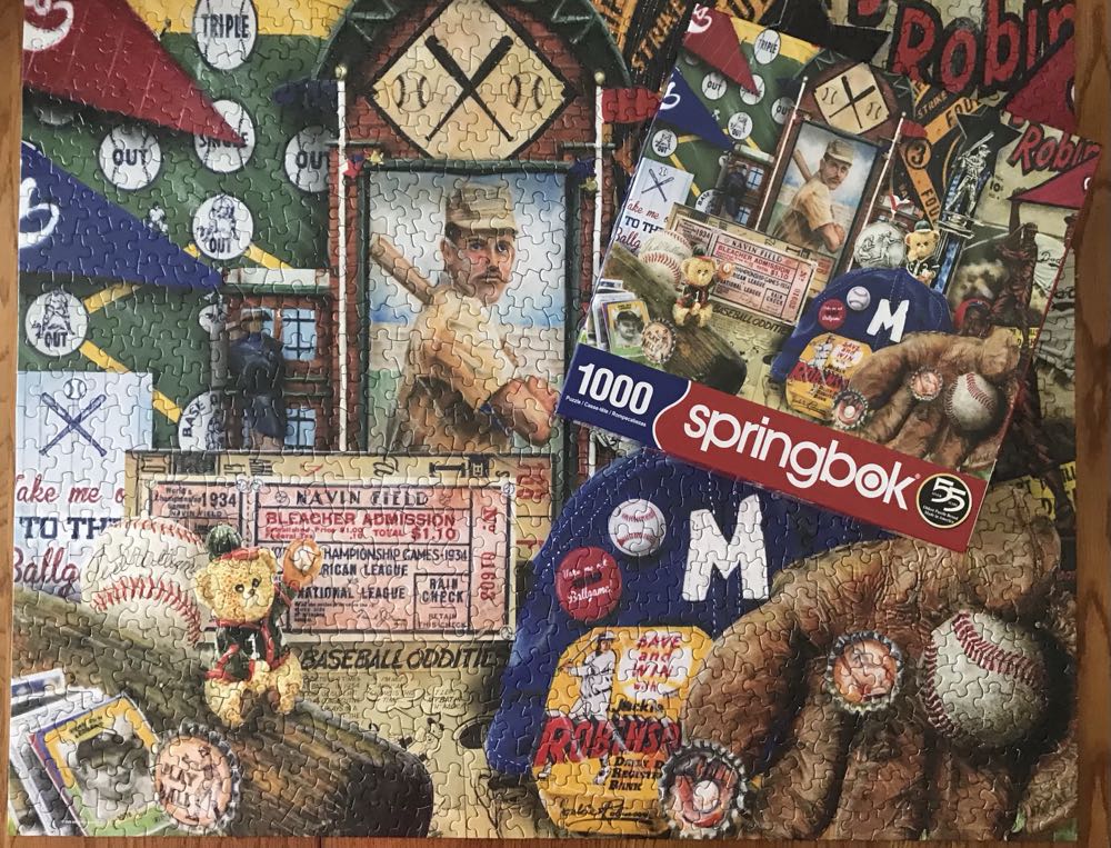 Vintage Baseball - Springbok 🇺🇸 puzzle collectible [Barcode 091683107865] - Main Image 3