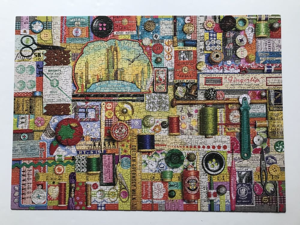 Sewing Notions - Cobble Hill puzzle collectible [Barcode 625012571869] - Main Image 2