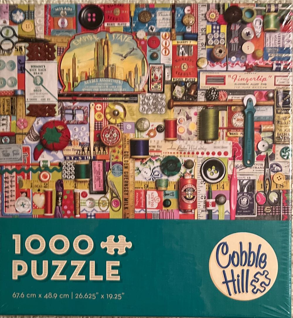 Sewing Notions - Cobble Hill puzzle collectible [Barcode 625012571869] - Main Image 3