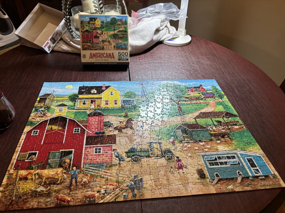 After The Chores- Americana - MasterPieces puzzle collectible [Barcode 705988320057] - Main Image 2