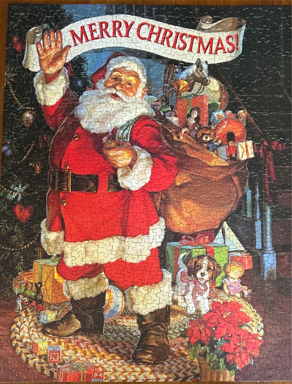 Merry Christmas Santa - Springbok puzzle collectible - Main Image 2