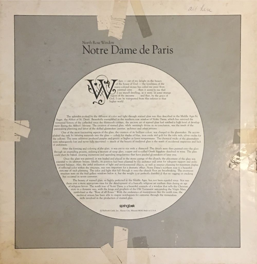 North Rose Window: Notre Dame de Paris - Springbok puzzle collectible - Main Image 2