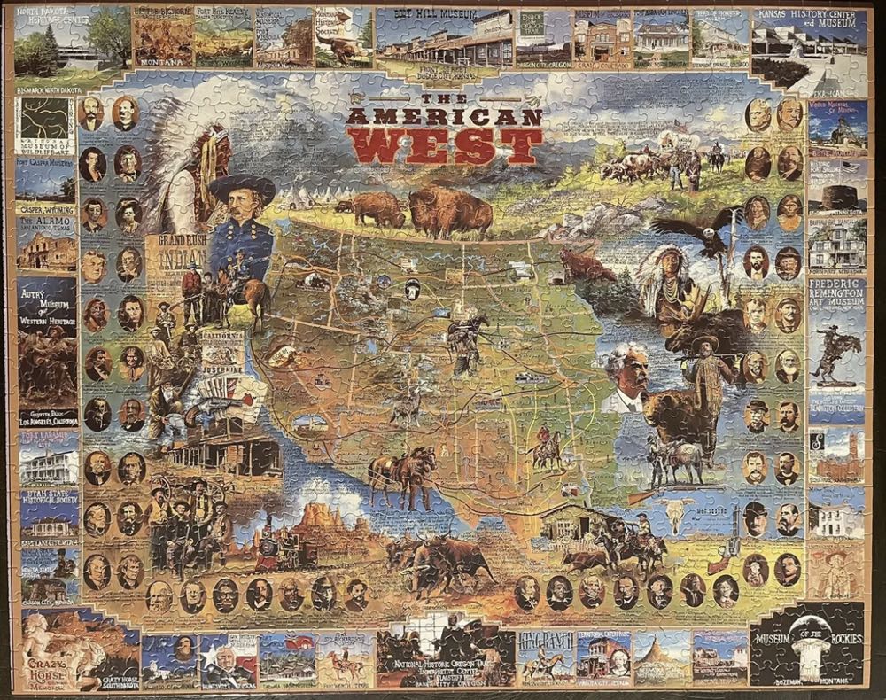 The American West-NIB - White Mountain Puzzles puzzle collectible [Barcode 724819247318] - Main Image 2