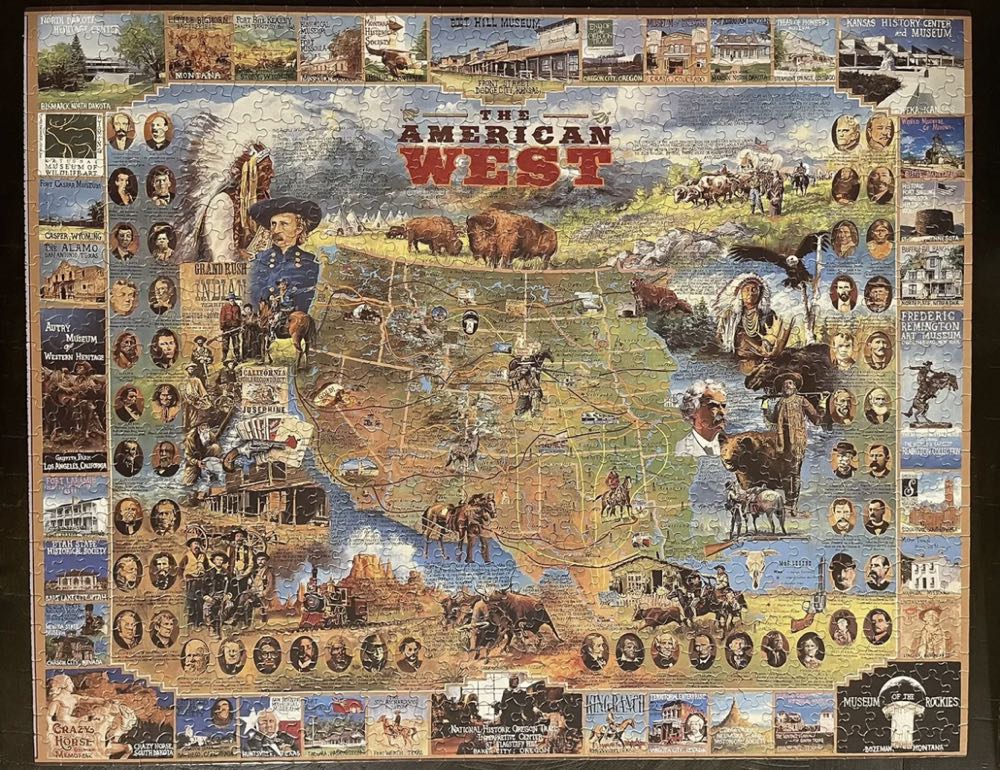 The American West-NIB - White Mountain Puzzles puzzle collectible [Barcode 724819247318] - Main Image 3