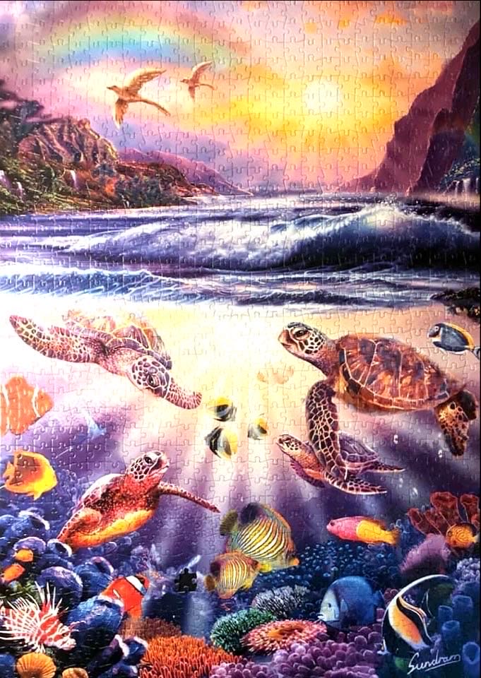 Turtle Bay - Buffalo Games puzzle collectible [Barcode 079346118847] - Main Image 2