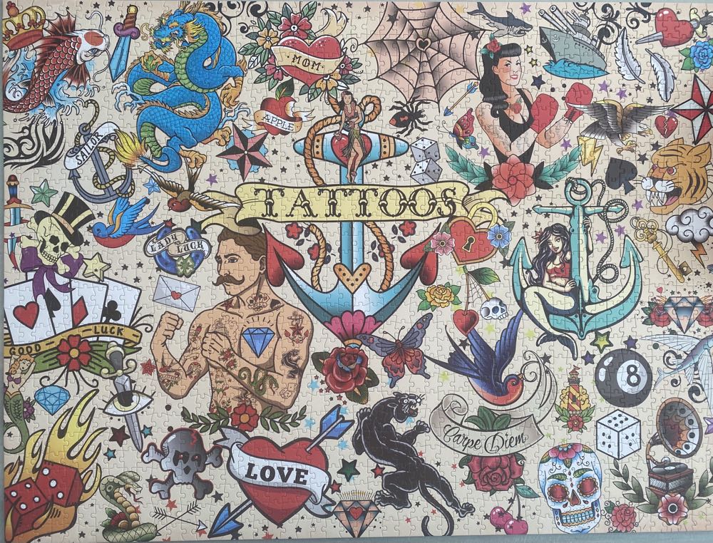 Tattoopalooza - Buffalo Games puzzle collectible [Barcode 079346024384] - Main Image 2