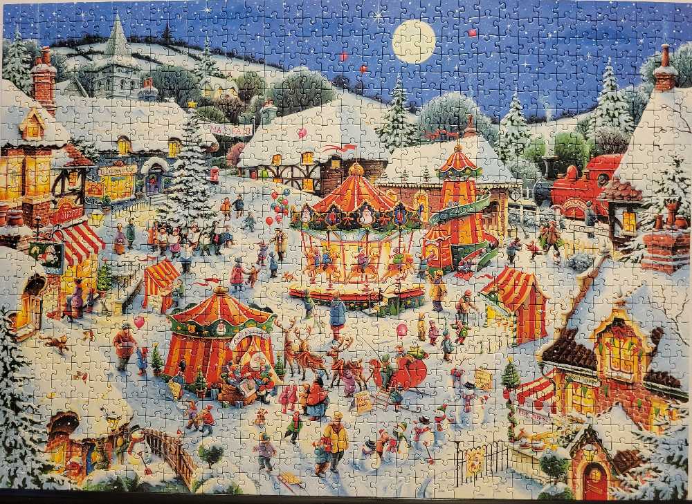 Christmas Fair (Retired From Circulation) - Ravensburger puzzle collectible [Barcode 4005556152728] - Main Image 2