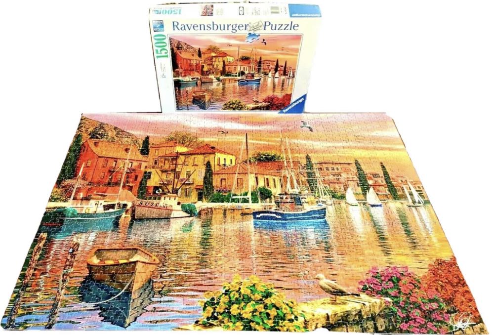 Mediterranean Harbor - Ravensburger puzzle collectible [Barcode 4005556162802] - Main Image 3