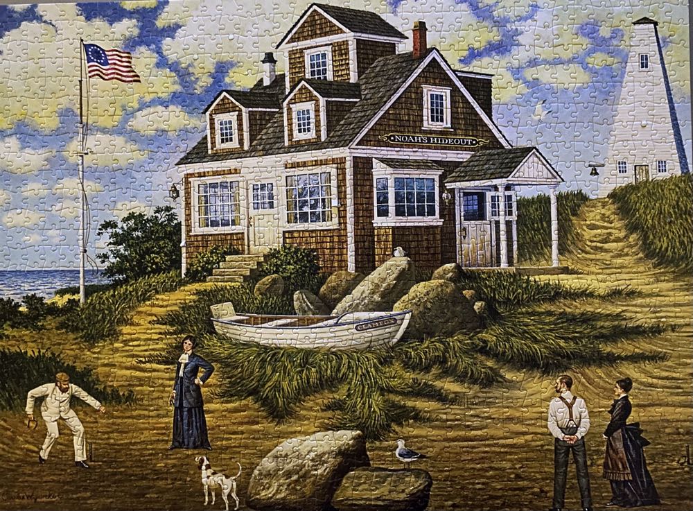 A Delightful Day On Sparkhawk Island - SOLD - Buffalo Games puzzle collectible [Barcode 079346114825] - Main Image 2