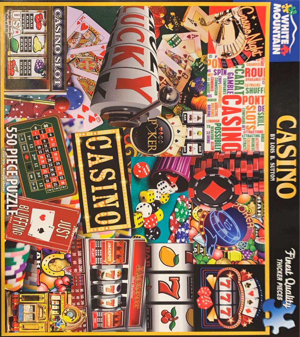 Casino - White Mountain Puzzles puzzle collectible [Barcode 724819257881] - Main Image 2