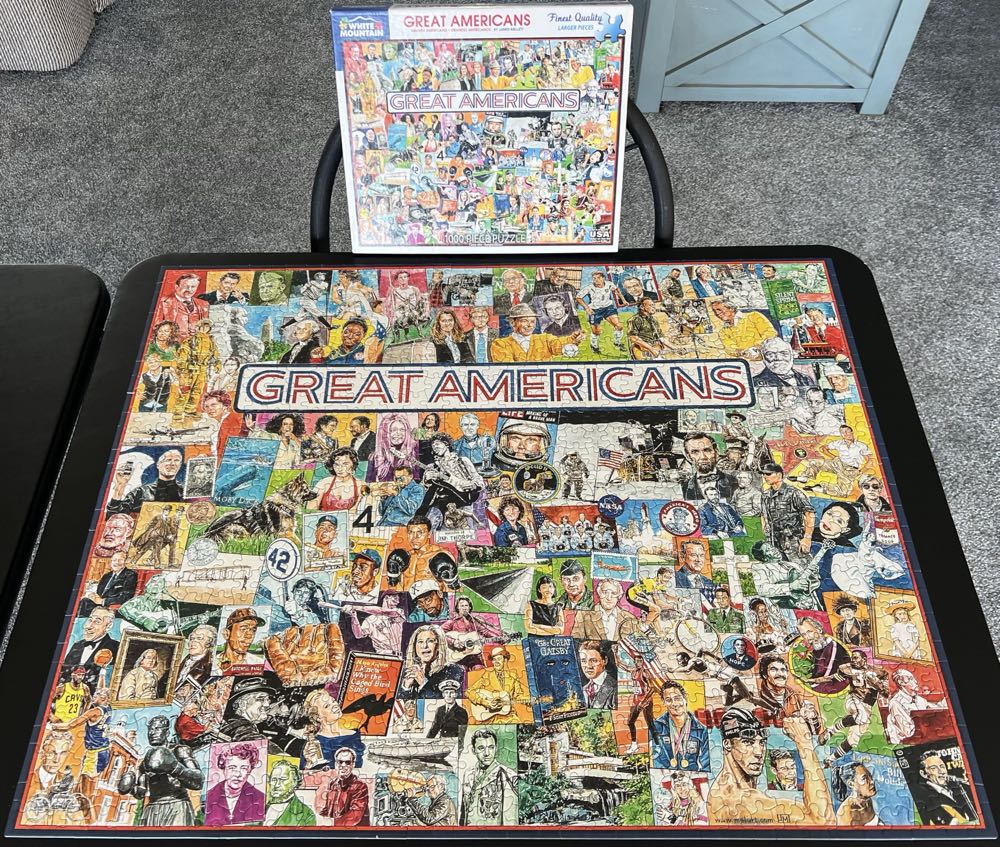Great Americans - White Mountain Puzzles puzzle collectible [Barcode 724819259748] - Main Image 3