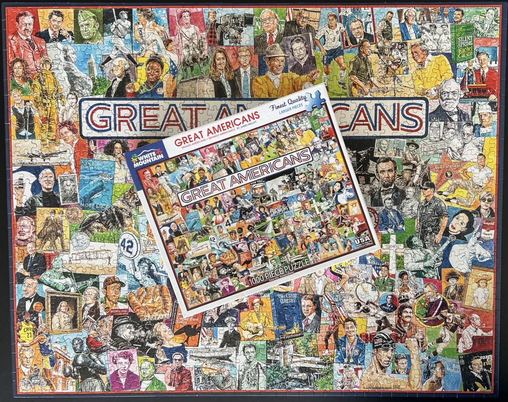 Great Americans - White Mountain Puzzles puzzle collectible [Barcode 724819259748] - Main Image 4