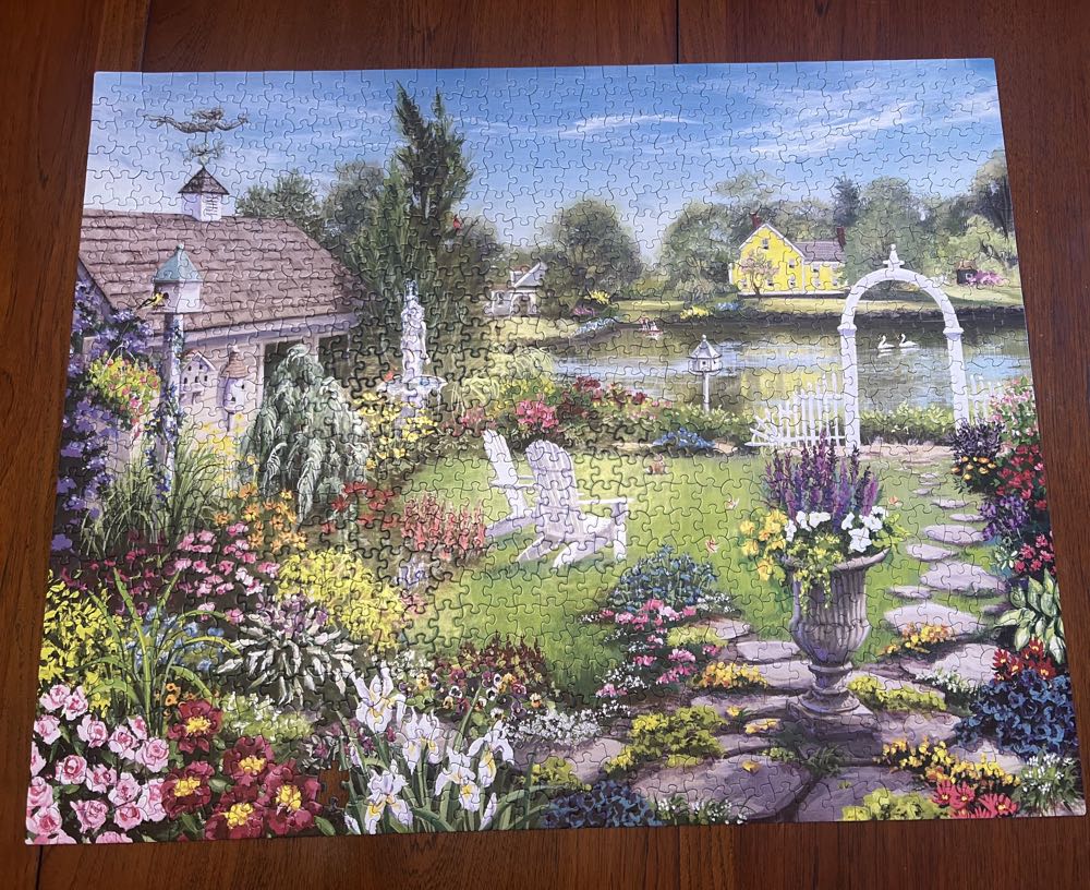 By the Pond - White Mountain puzzle collectible [Barcode 724819262250] - Main Image 3
