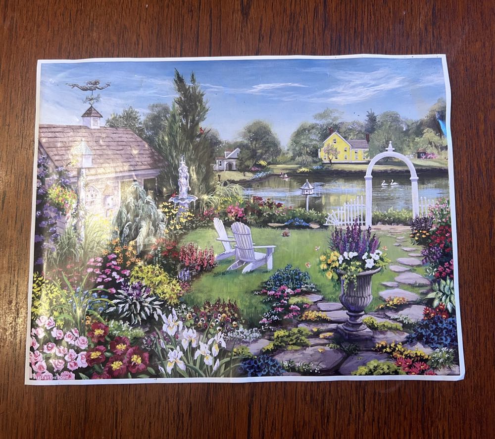 By the Pond - White Mountain puzzle collectible [Barcode 724819262250] - Main Image 4