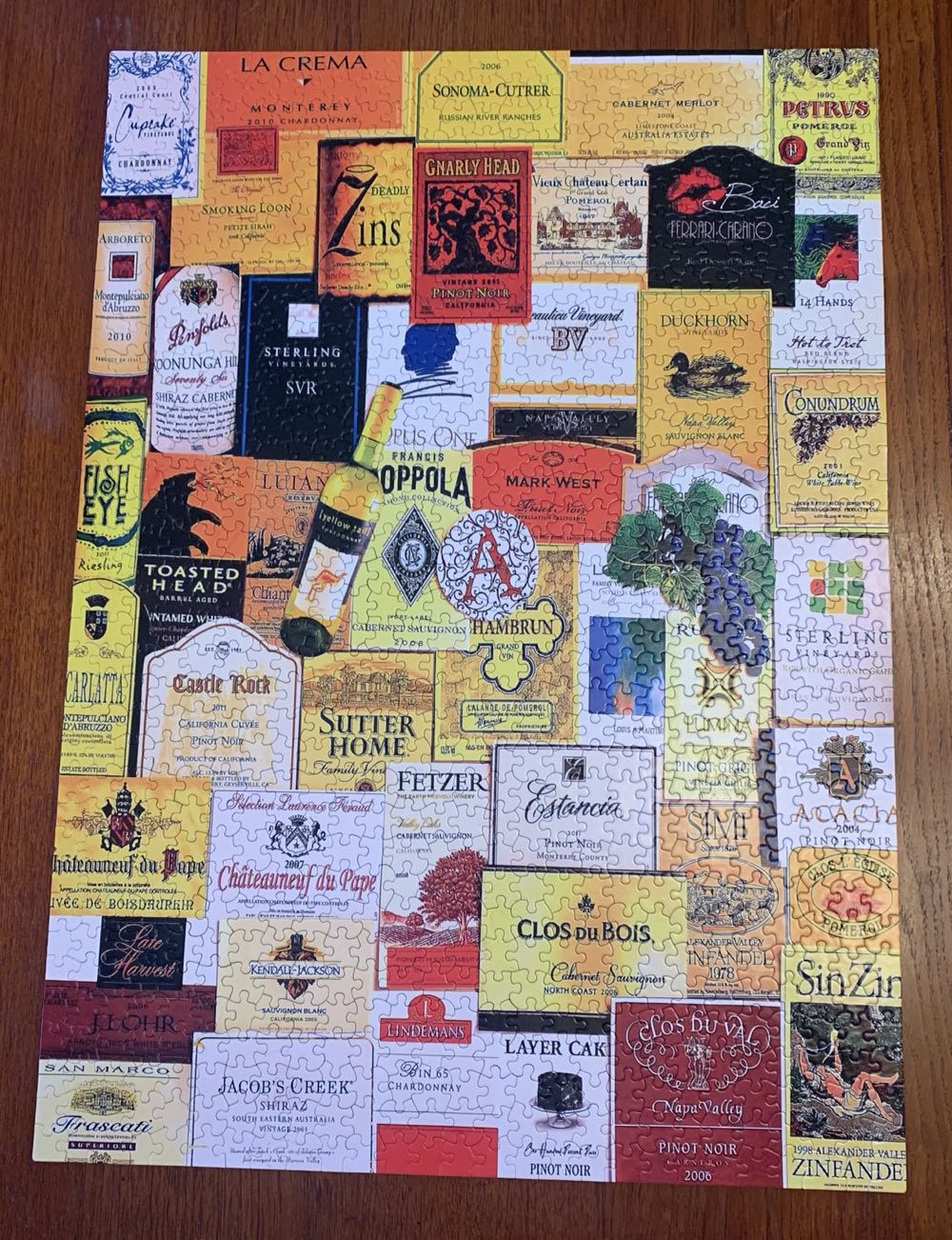 For The Love Of Wine - White Mountain Puzzles puzzle collectible [Barcode 724819258079] - Main Image 2