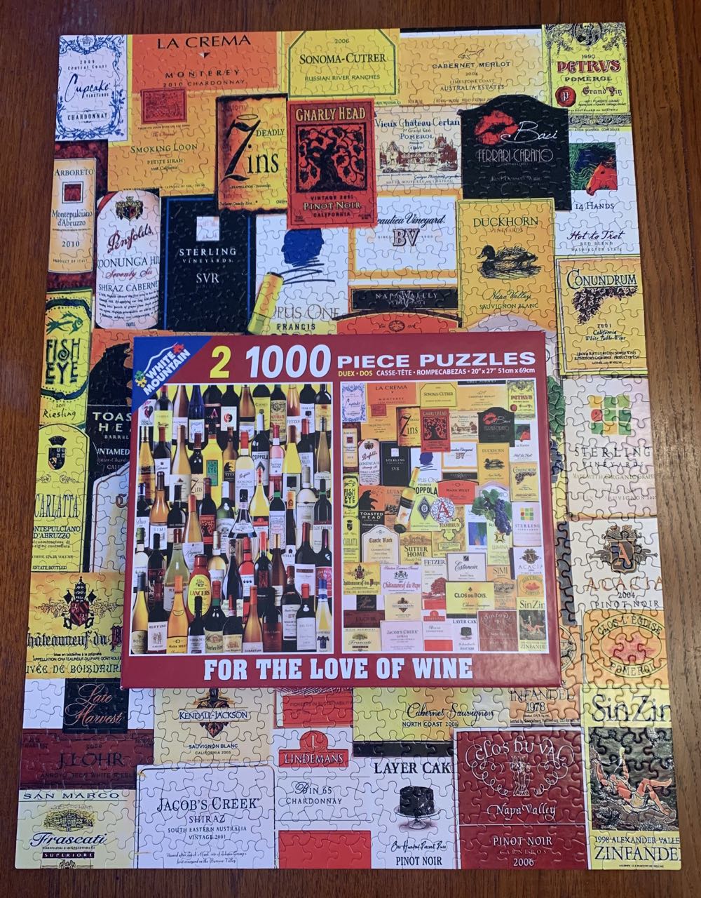 For The Love Of Wine - White Mountain Puzzles puzzle collectible [Barcode 724819258079] - Main Image 3
