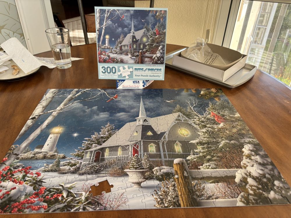 Guiding Lights  (Jerry Kramer) - Bits & Pieces puzzle collectible [Barcode 192949035233] - Main Image 2