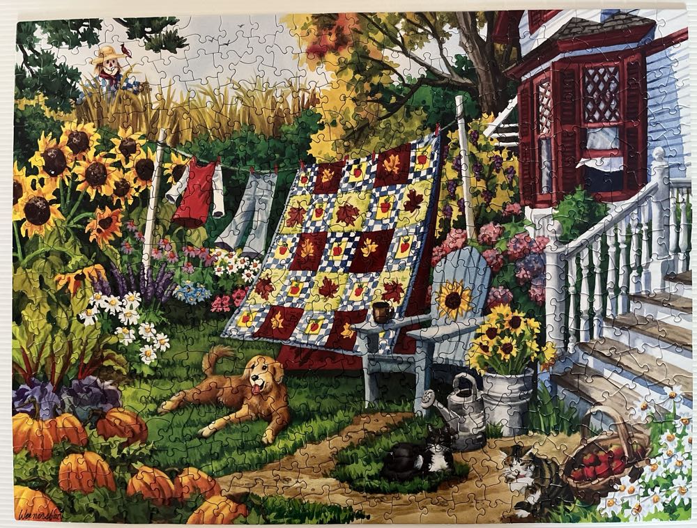 Country Autumn - SunsOut puzzle collectible [Barcode 796780629370] - Main Image 4