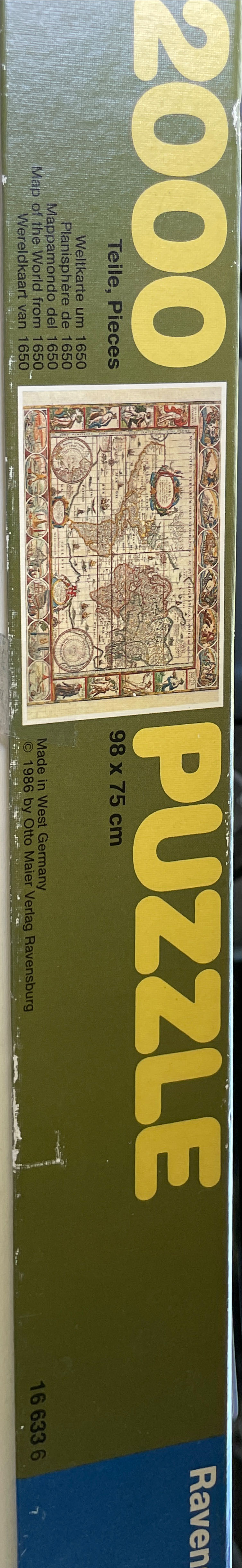Map Of The World From 1650 - Ravensburger puzzle collectible [Barcode 4005556166336] - Main Image 2