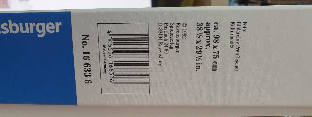 Map Of The World From 1650 - Ravensburger puzzle collectible [Barcode 4005556166336] - Main Image 3