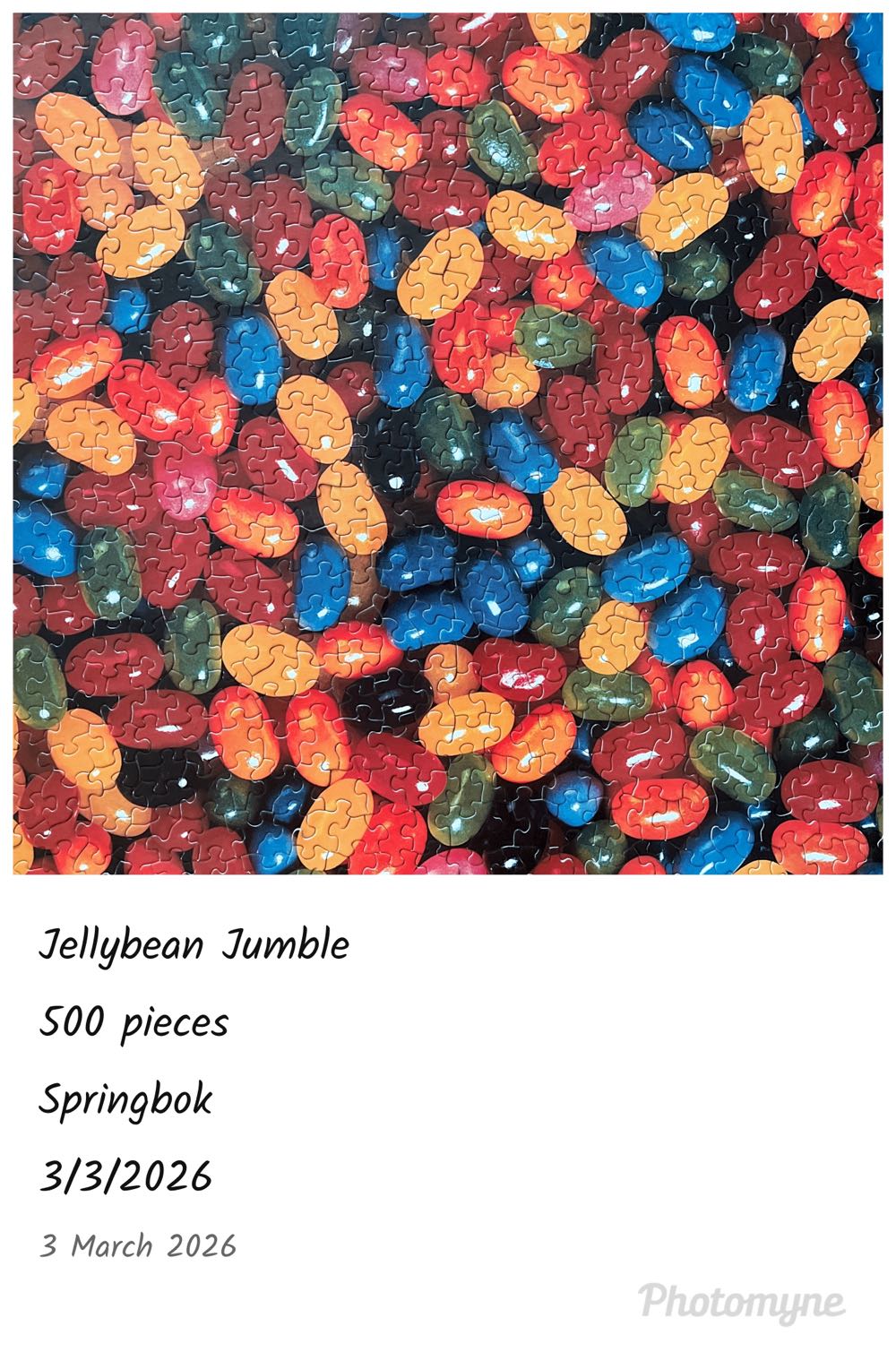 Jellybean Jumble - Springbok puzzle collectible [Barcode 091683024346] - Main Image 3