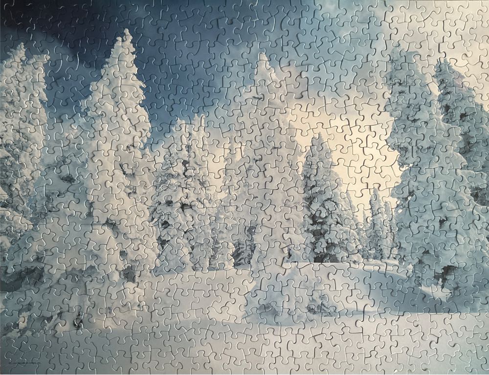 *Snowscape - Springbok puzzle collectible [Barcode 015012618013] - Main Image 2