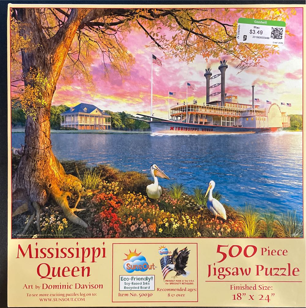 Mississippi Queen - SunsOut 🇺🇸 puzzle collectible [Barcode 796780500303] - Main Image 2