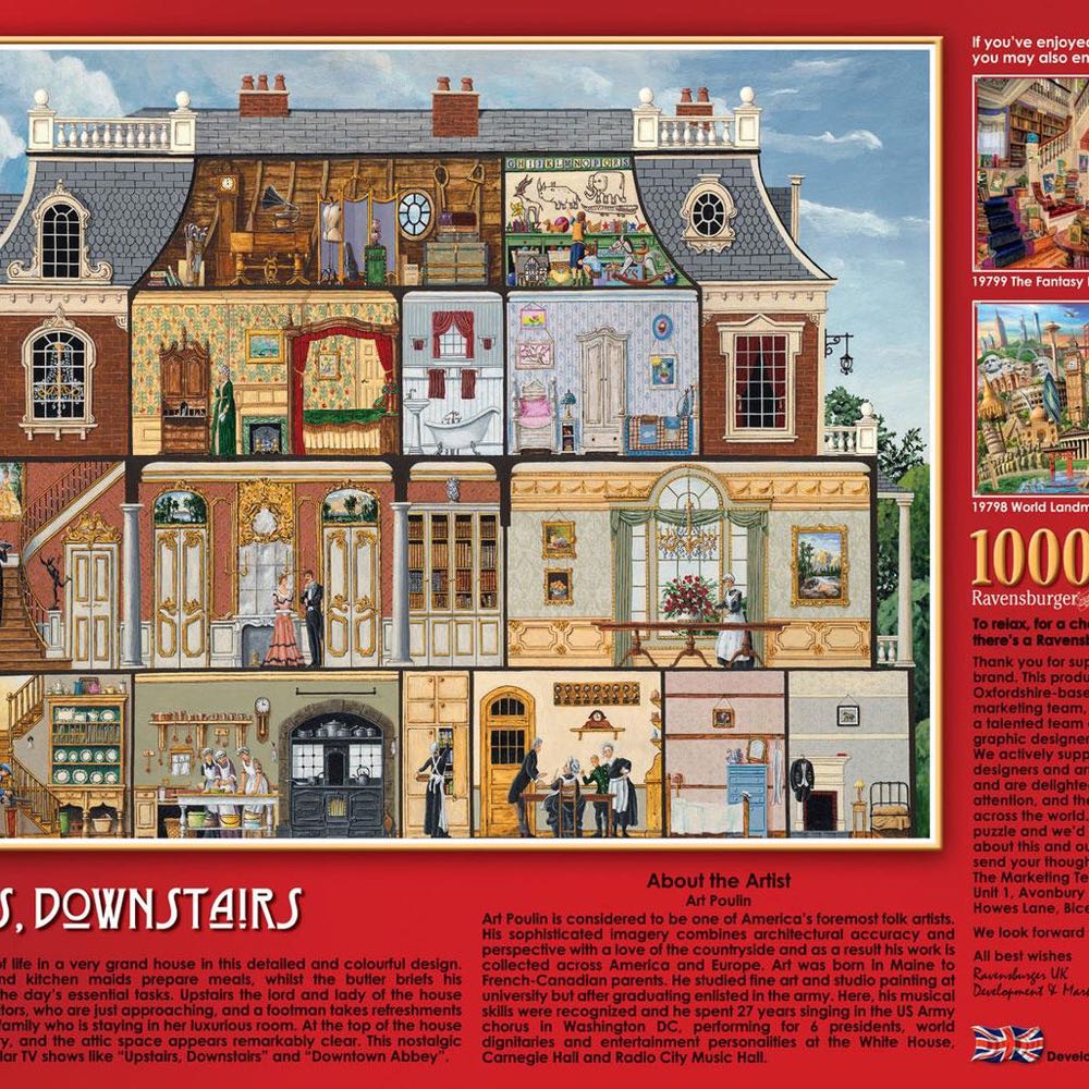 Upstairs Downstairs Lg (1 Keep) - Ravensburger puzzle collectible [Barcode 4005556198023] - Main Image 2