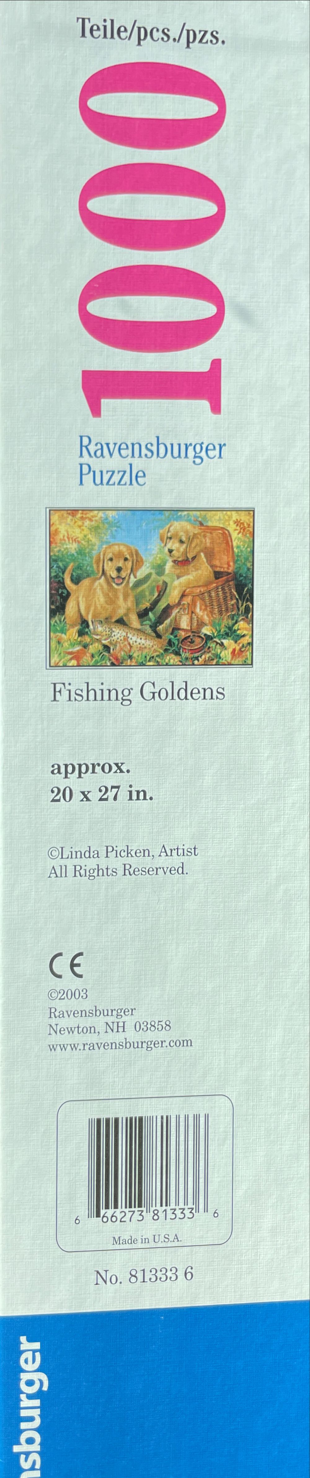 Fishing Goldens - Ravensburger puzzle collectible [Barcode 666273813336] - Main Image 2